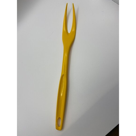 Vintage Foley Yellow Plastic meat Fork 11” - Picture 1 of 10